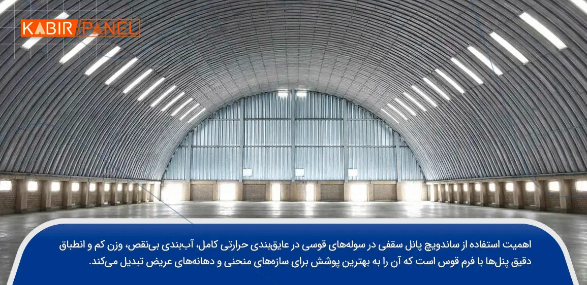 ساندویچ پانل قوسی