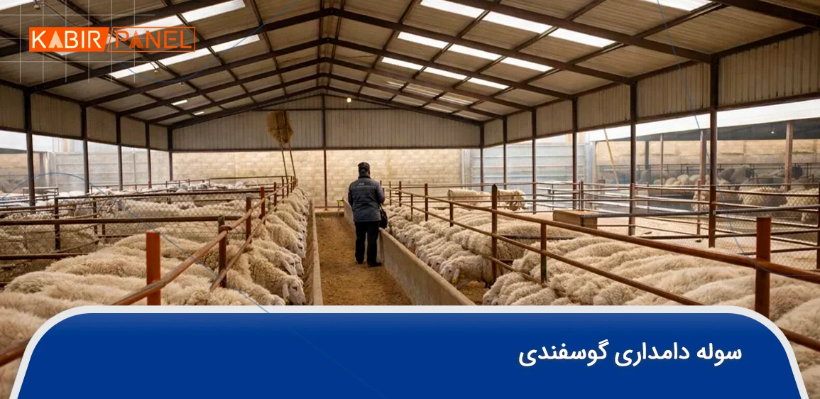سوله گوسفنداری نقشه ساخت دامداری گوسفندی